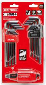 Craftsman 20-Piece Universal SAE/Metric Hex Key Set - Image 4