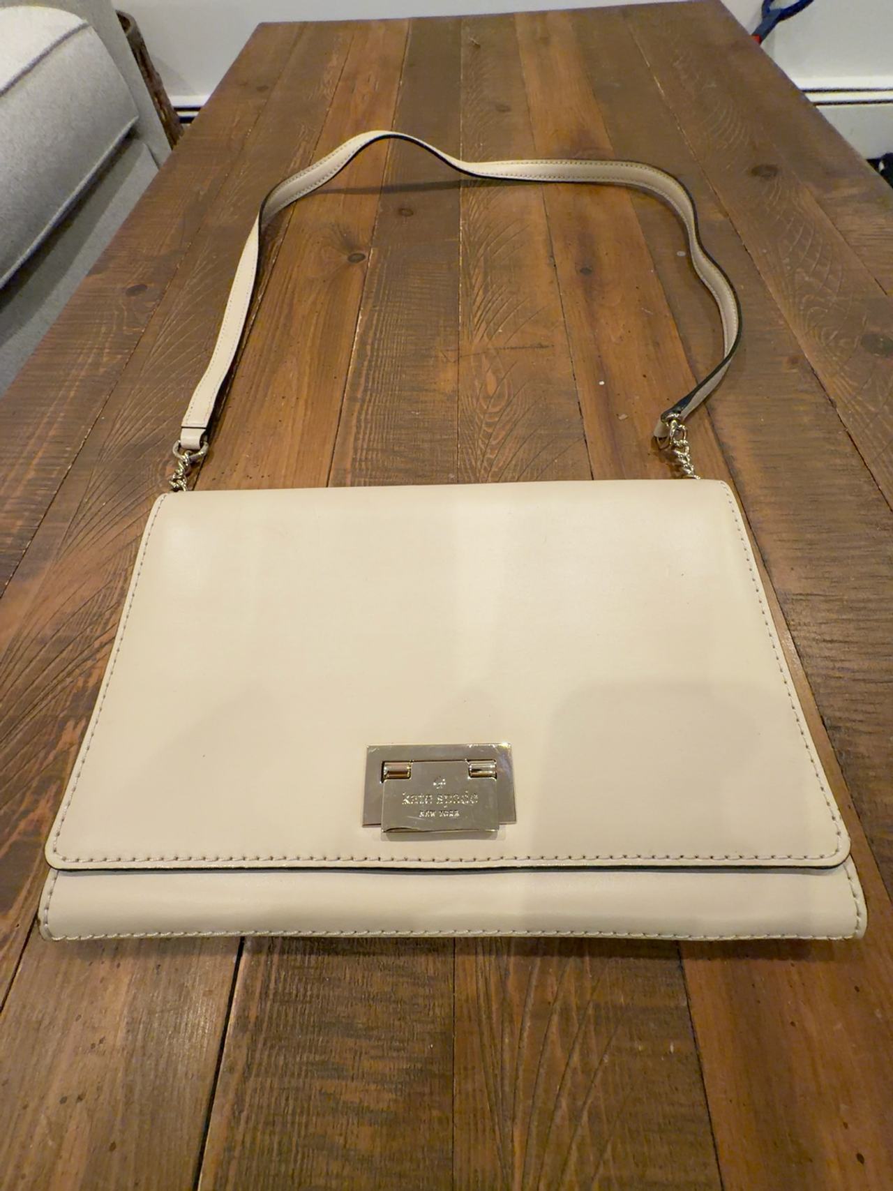 Kate Spade Envelope Style Crossbody Bag Cream