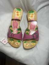 Woodies Cockatoo Hand Painted Wooden Platform Sandals - Image 3