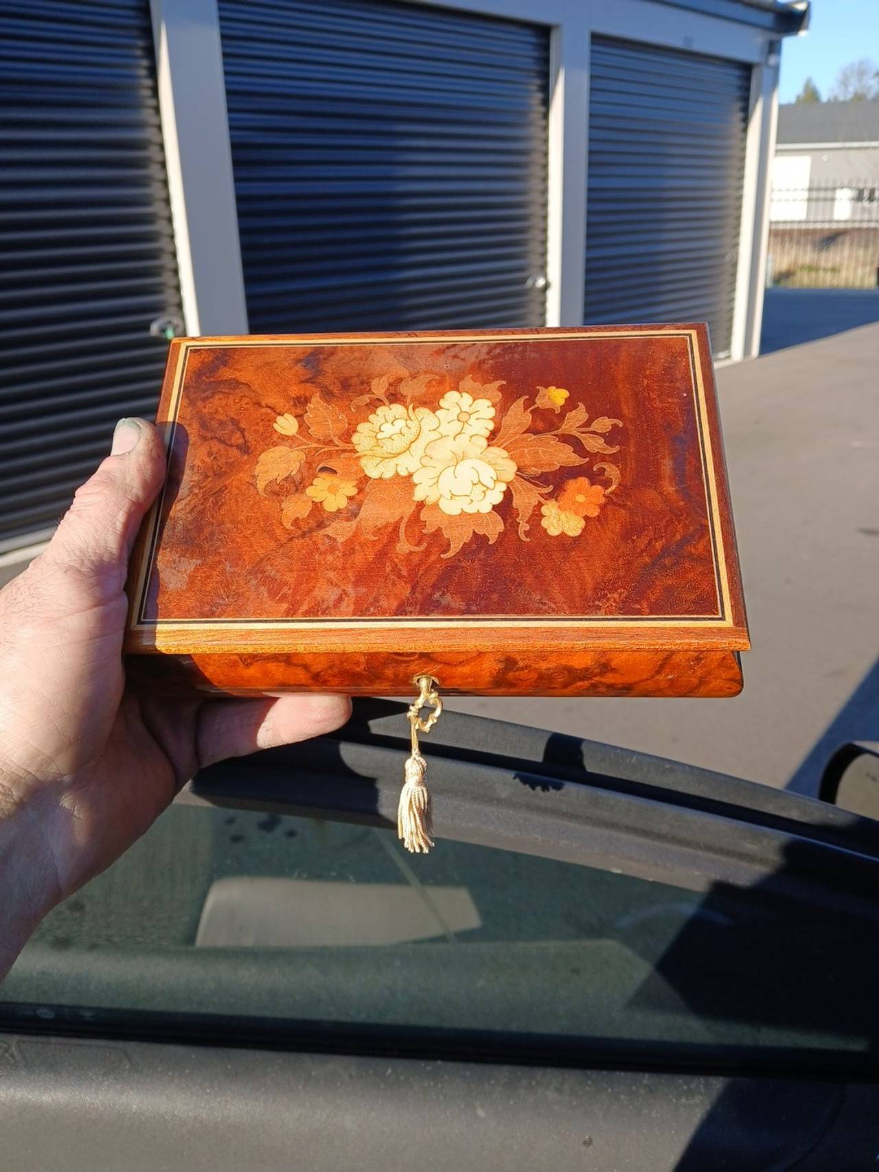 Vintage Reuge Italian Marquetry Music Box