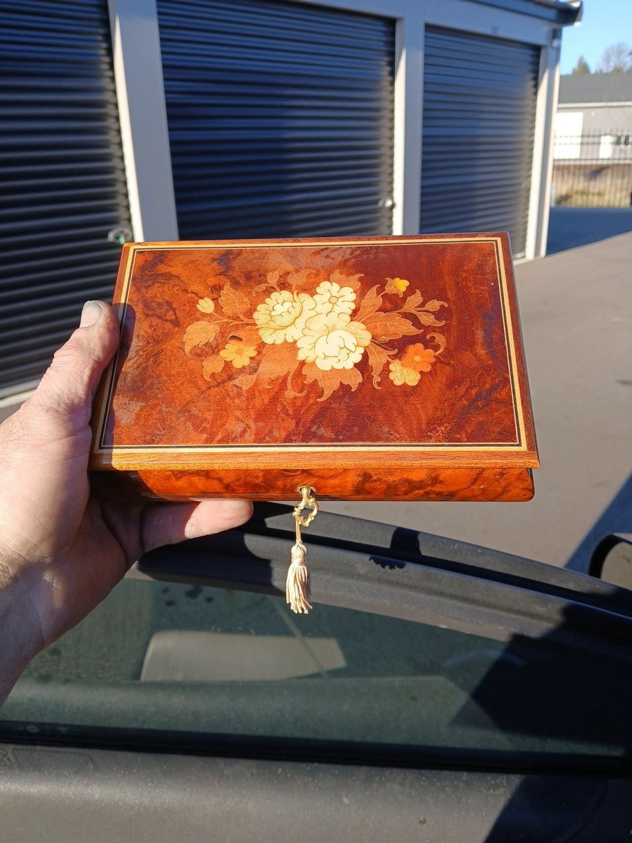 Vintage Reuge Italian Marquetry Music Box