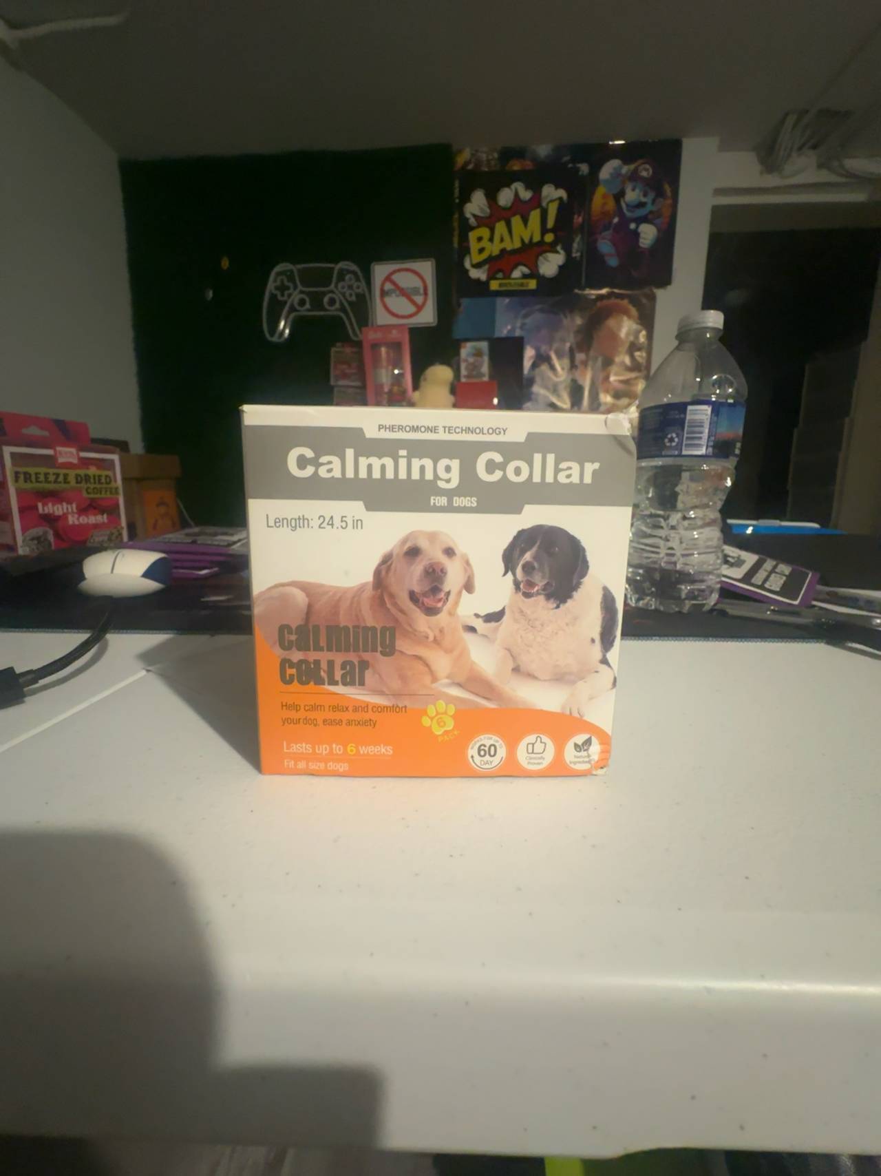 Dog 6PCS Calming Collar Adjustable 25-Inch Pheromone Lasts 6 Weeks