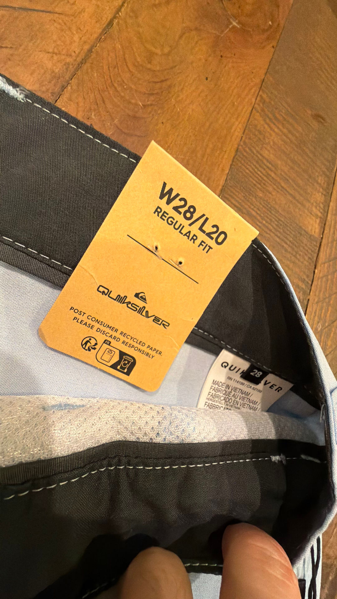 Linksoul Boardwalker Hybrid Shorts Blue W28 L20 Regular Fit Walkshort Water Swim