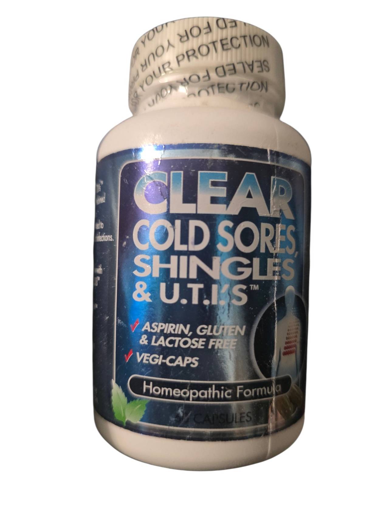 Clear Cold Sores, Shingles & UTIs Homeopathic Formula