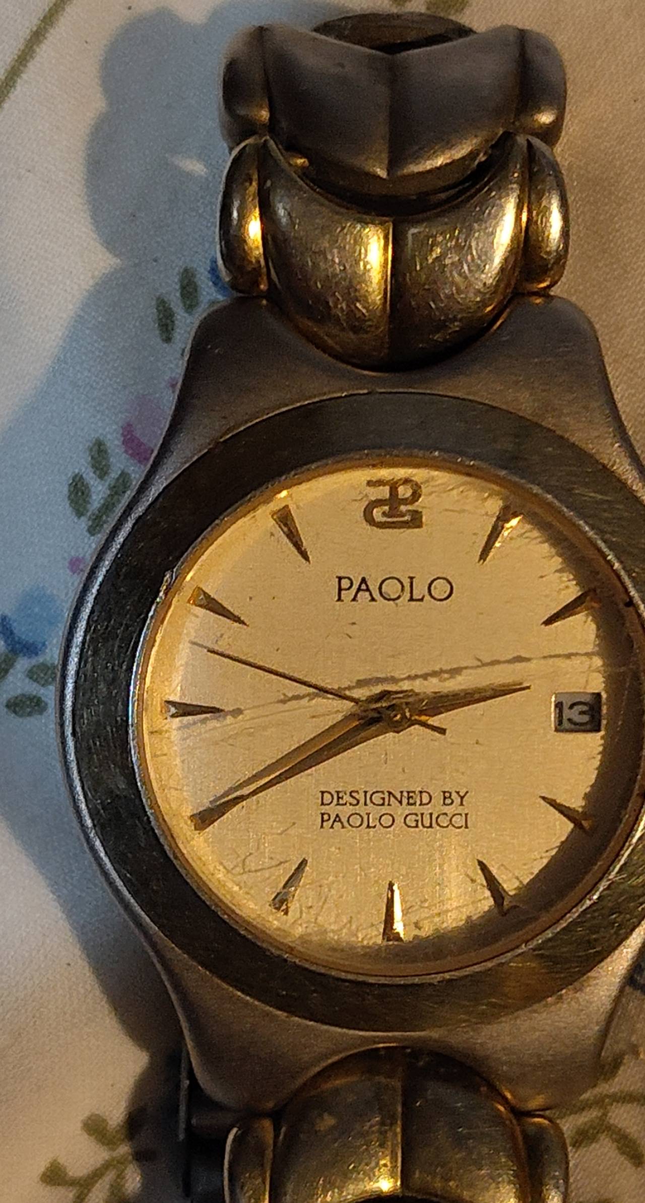 Paolo Gucci Vintage Two-Tone Watch