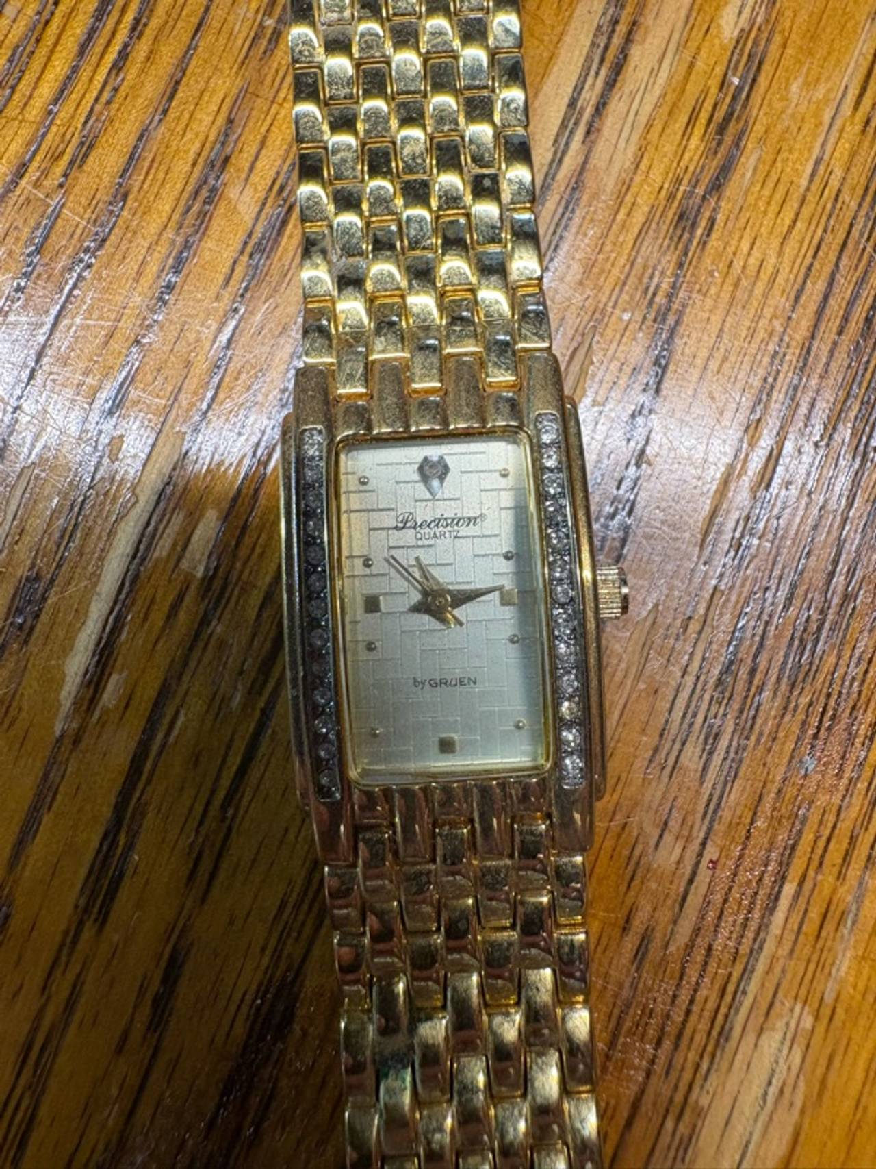 Gruen Precision Gold Quartz Ladies Watch