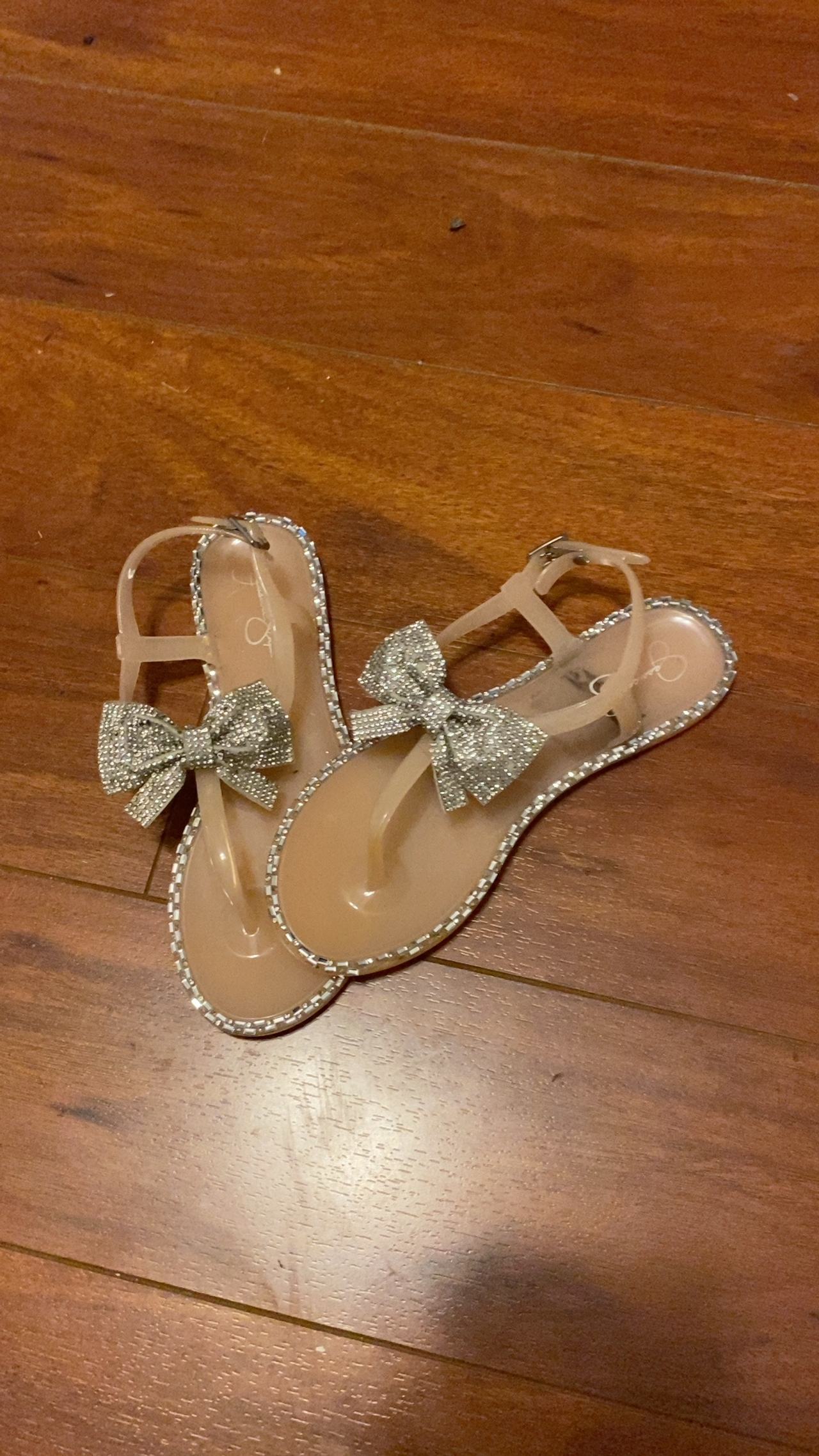 Jessica Simpson Jelly Bow Sandals Pink