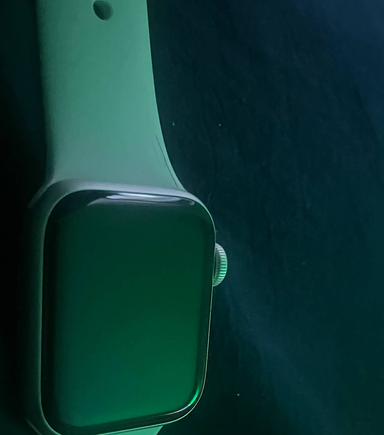 Apple Watch Series 7 Green Aluminum Case with Clover Sport Band
