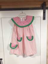 Watermelon Seersucker Dress - Image 2