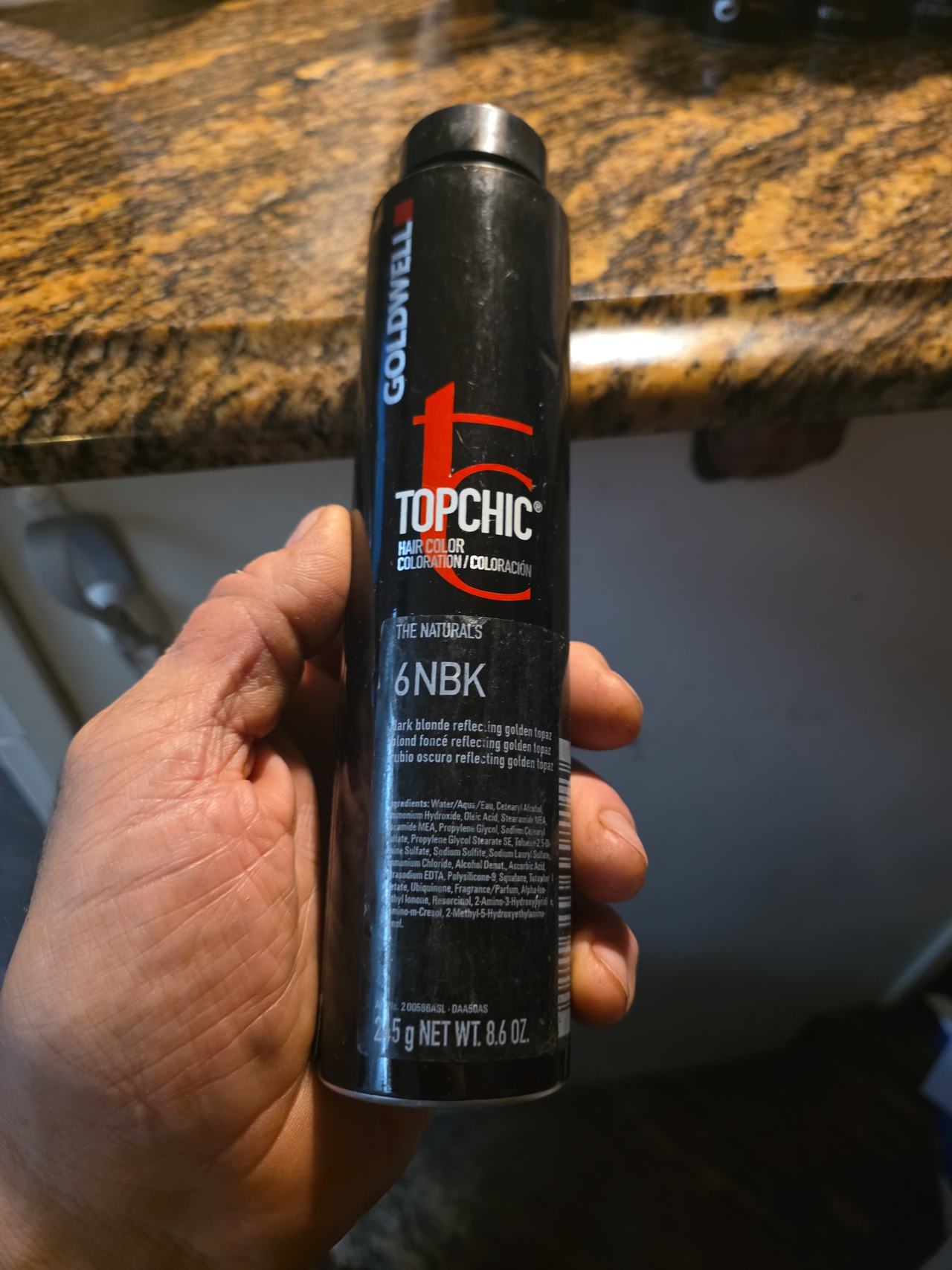 Goldwell Topchic Hair Color 6NBK Dark Blonde Reflecting Golden Topaz