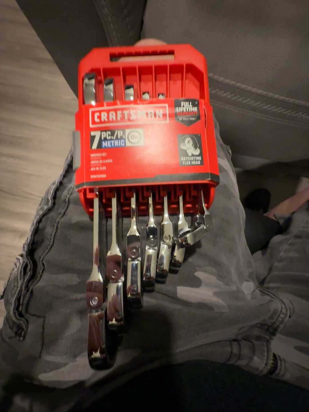 Craftsman 7-Piece Metric Ratcheting Flex Head Wrench Set