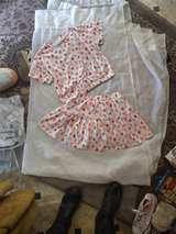 Heart Print Top and Skirt Set size 8 /10 - Image 2