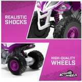 Yamaha Raptor 12V Ride-On ATV Purple/White - Image 3