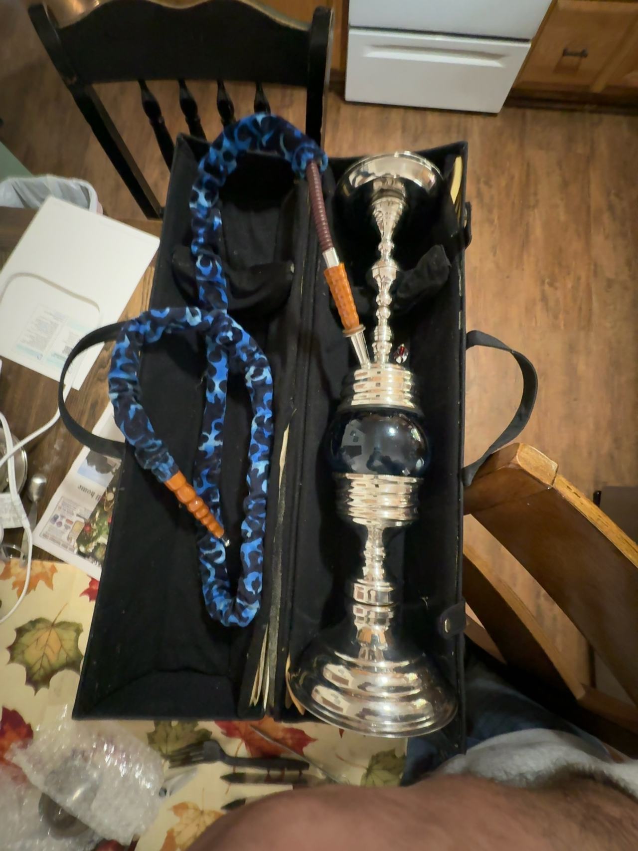 James Mont Style Nickel Plated Table Lamp