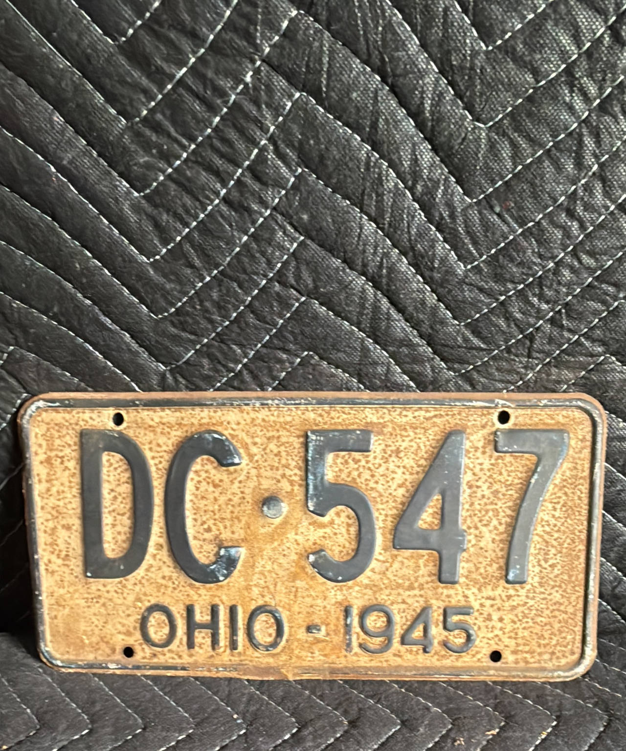 1945 Ohio License Plate