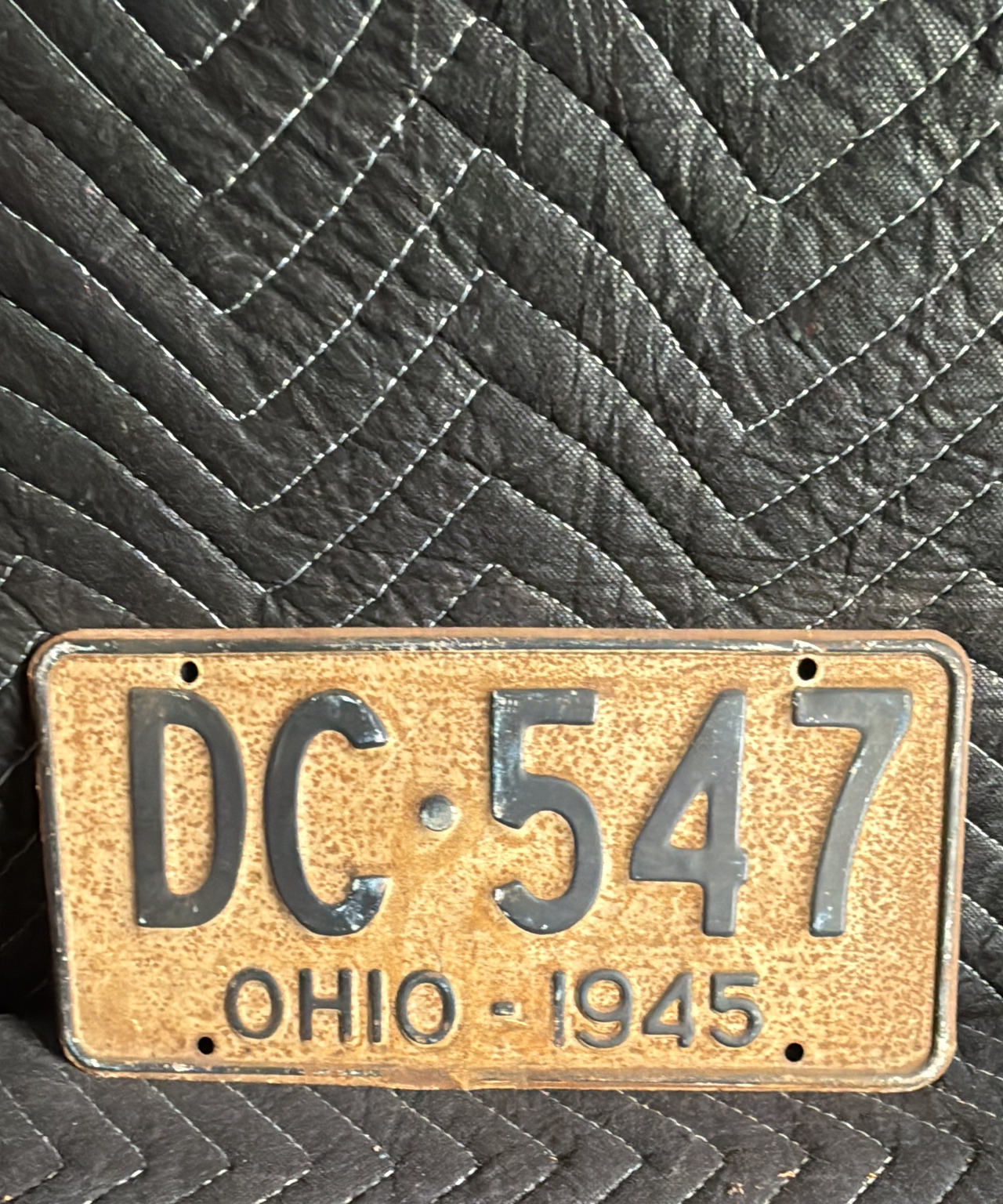 1945 Ohio License Plate