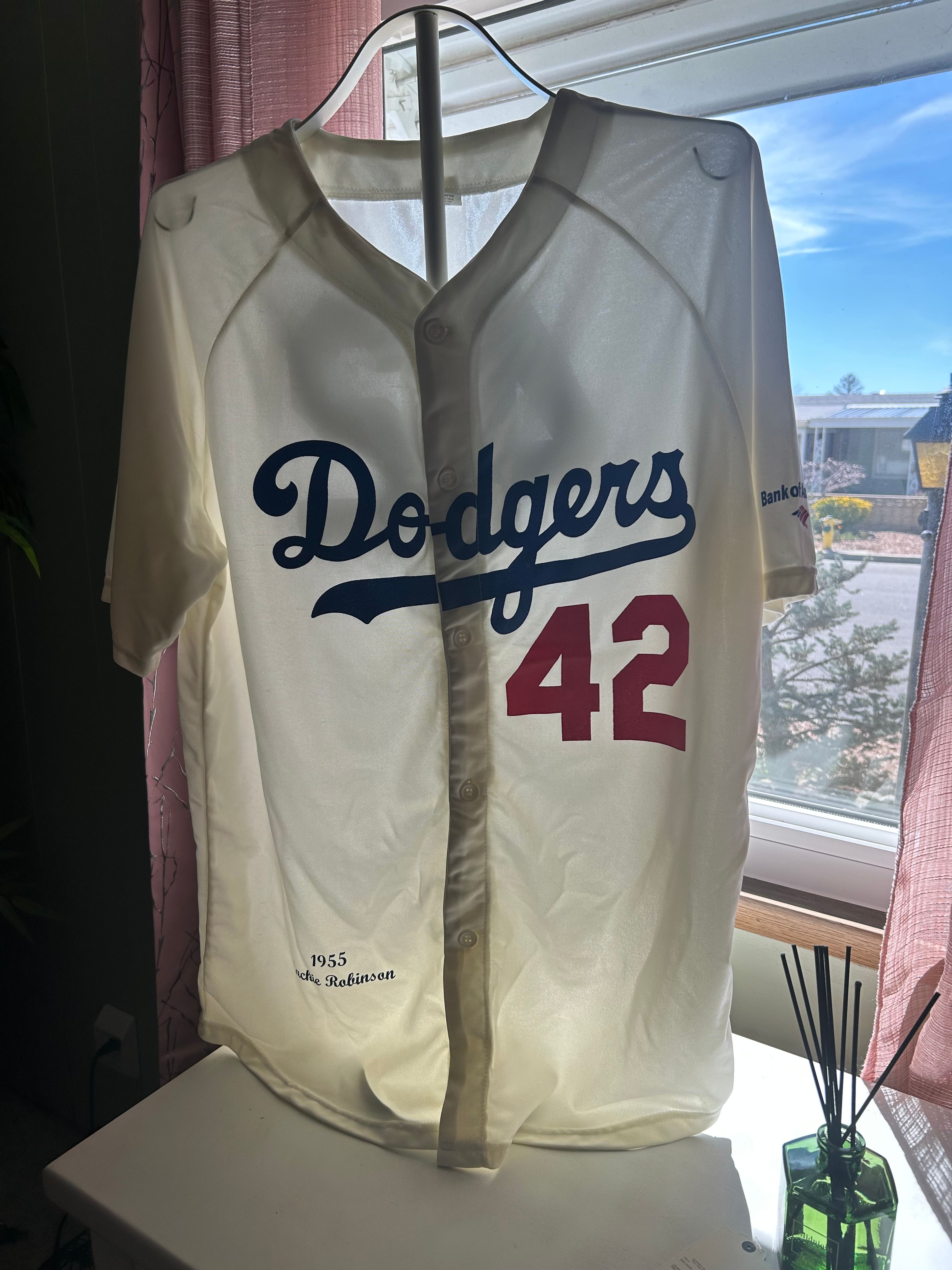 Jackie Robinson 1955 Brooklyn Dodgers Jersey - Image 5