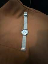 Fossil FB-01 Chronograph Silver Stainless Steel Mesh Watch FS5915 - Image 1