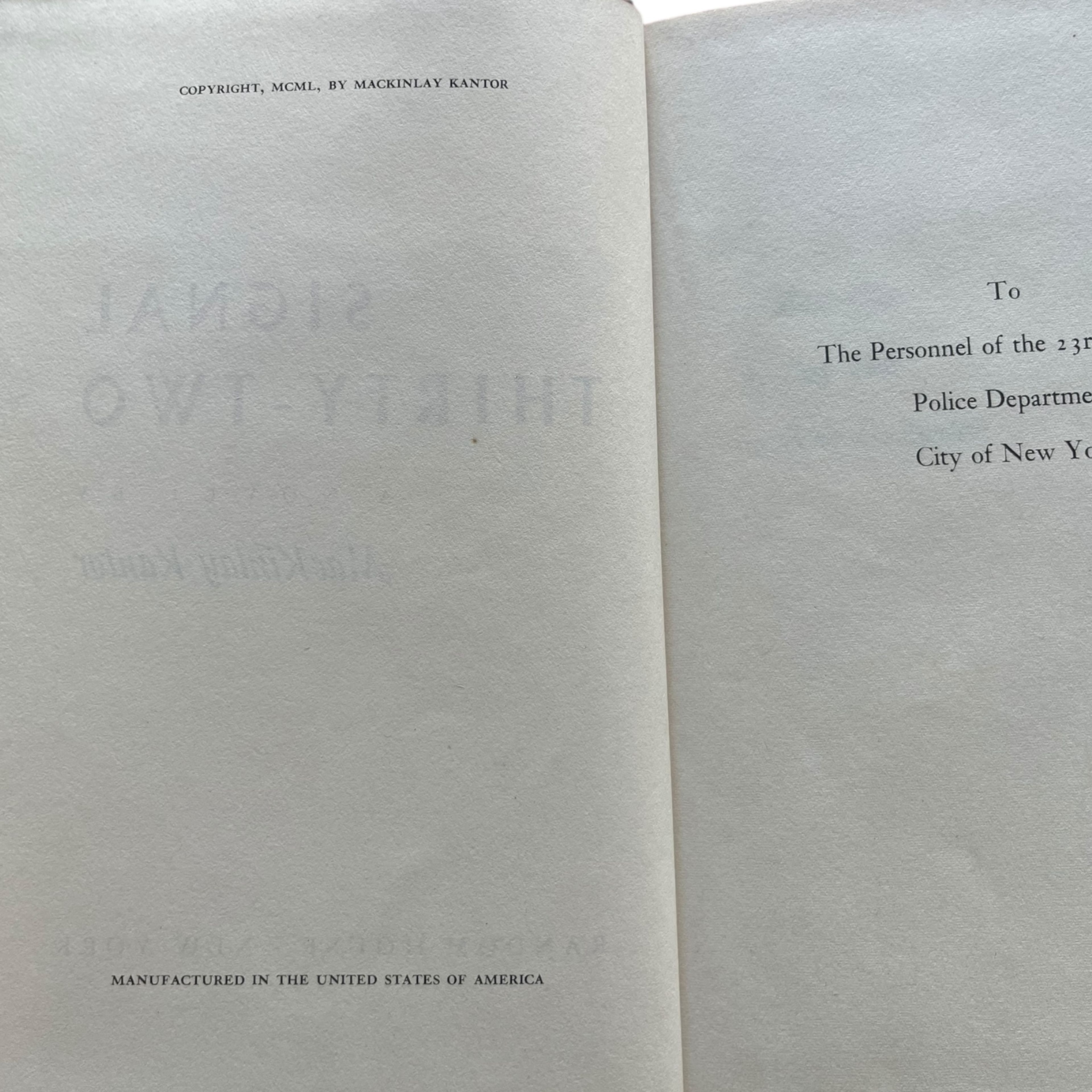 Signal Thirty-Two by MacKinlay Kantor - Image 3