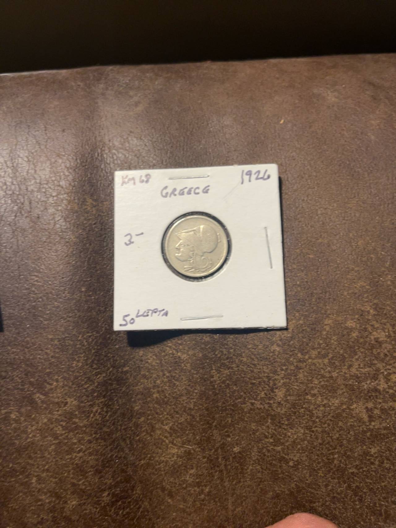 Greece 2 Drachma 1926 Athena Copper-Nickel Coin