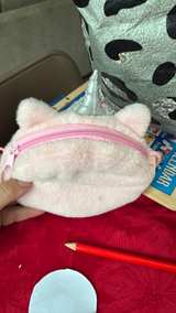 Pink Plush Unicorn Crossbody Purse - Image 2