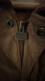 Marlboro adventure team Brown Suede Bomber Jacket - Image 3