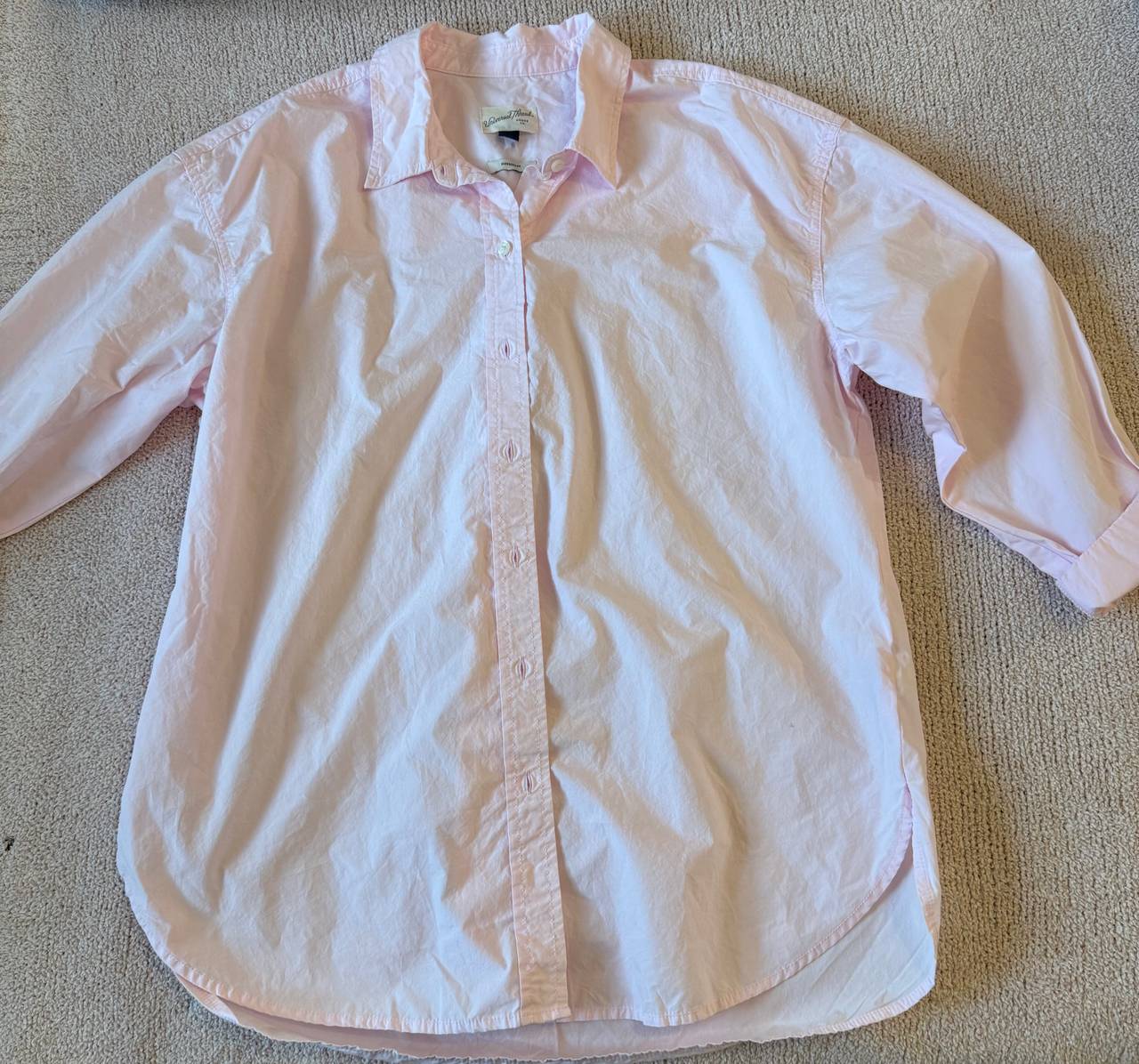 Universal Thread Women's Oversized Cotton Button-Down Shirt