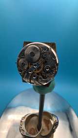 Vintage Bulova Tonneau Sub-Second Watch movement with signed dial and hands - Image 2