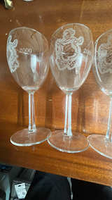 Custom Engraved Clear Wine Glass - Image 3