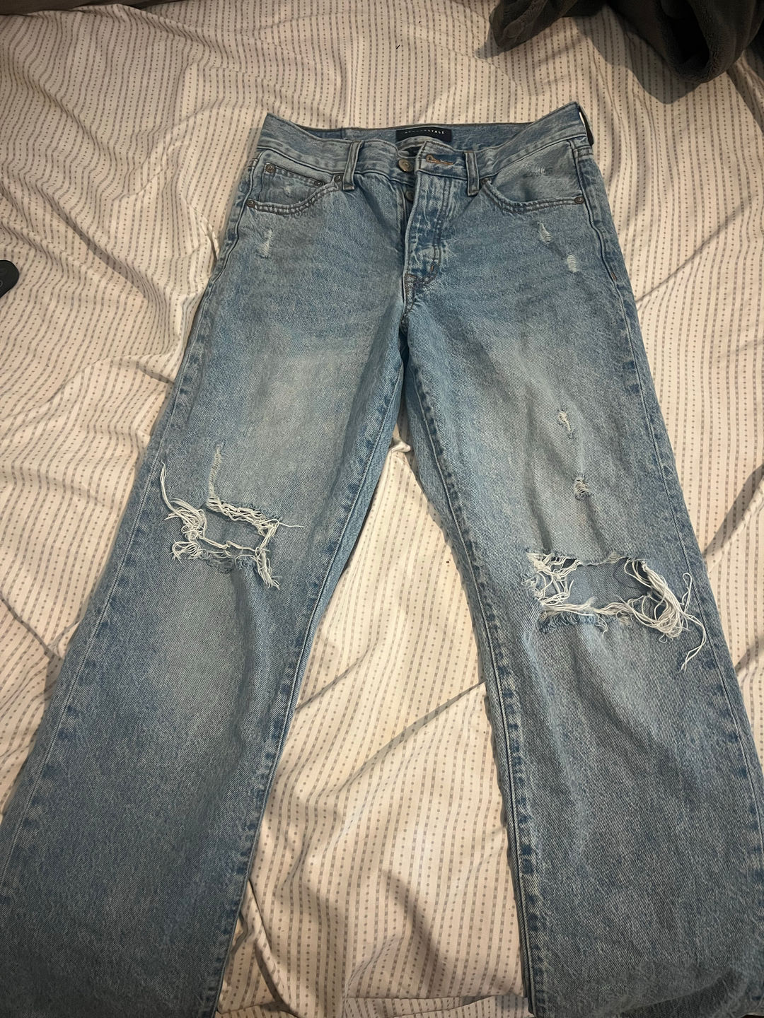Distressed Light Wash Jeans