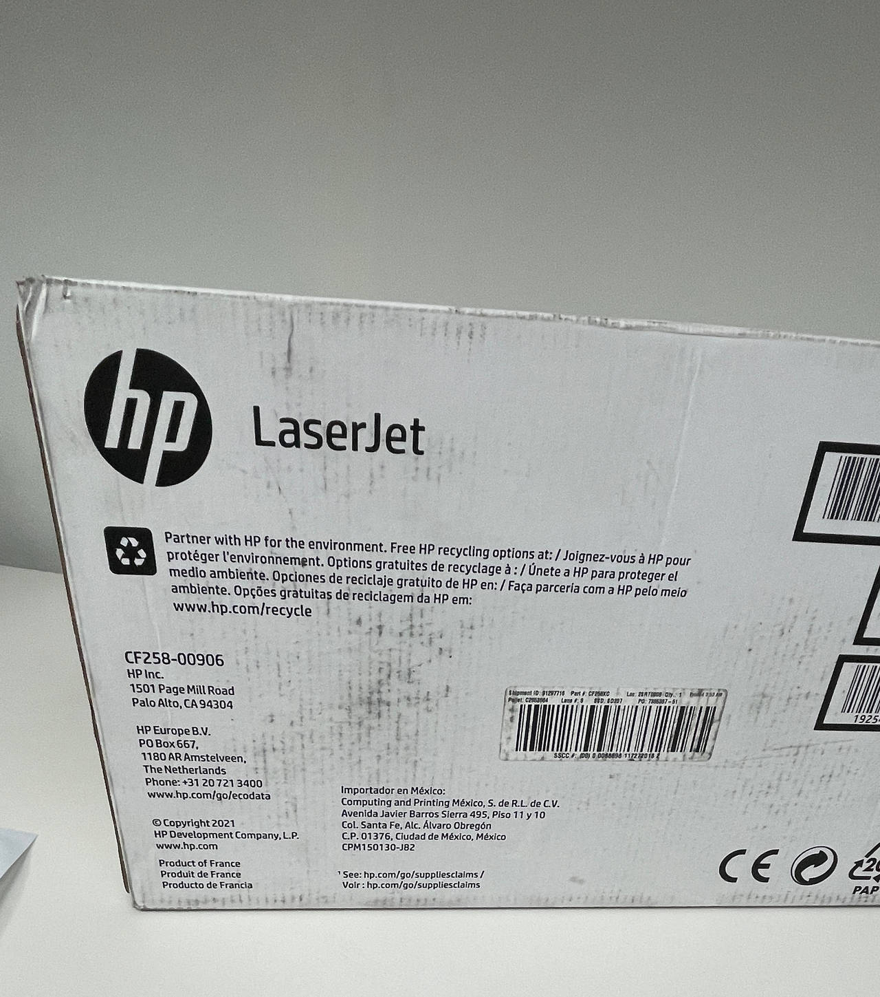 HP 58A Black Original LaserJet Toner Cartridge (CF258A)