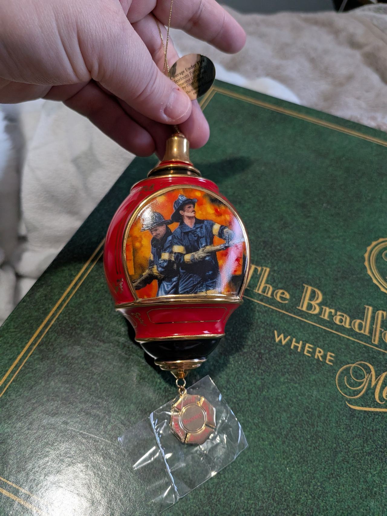 The Bradford Exchange Heroes of the Flame Firefighter Ornament