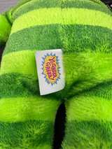 Yo Gabba Gabba Brobee Green Striped Plush Small Zipper Pouch - Image 3