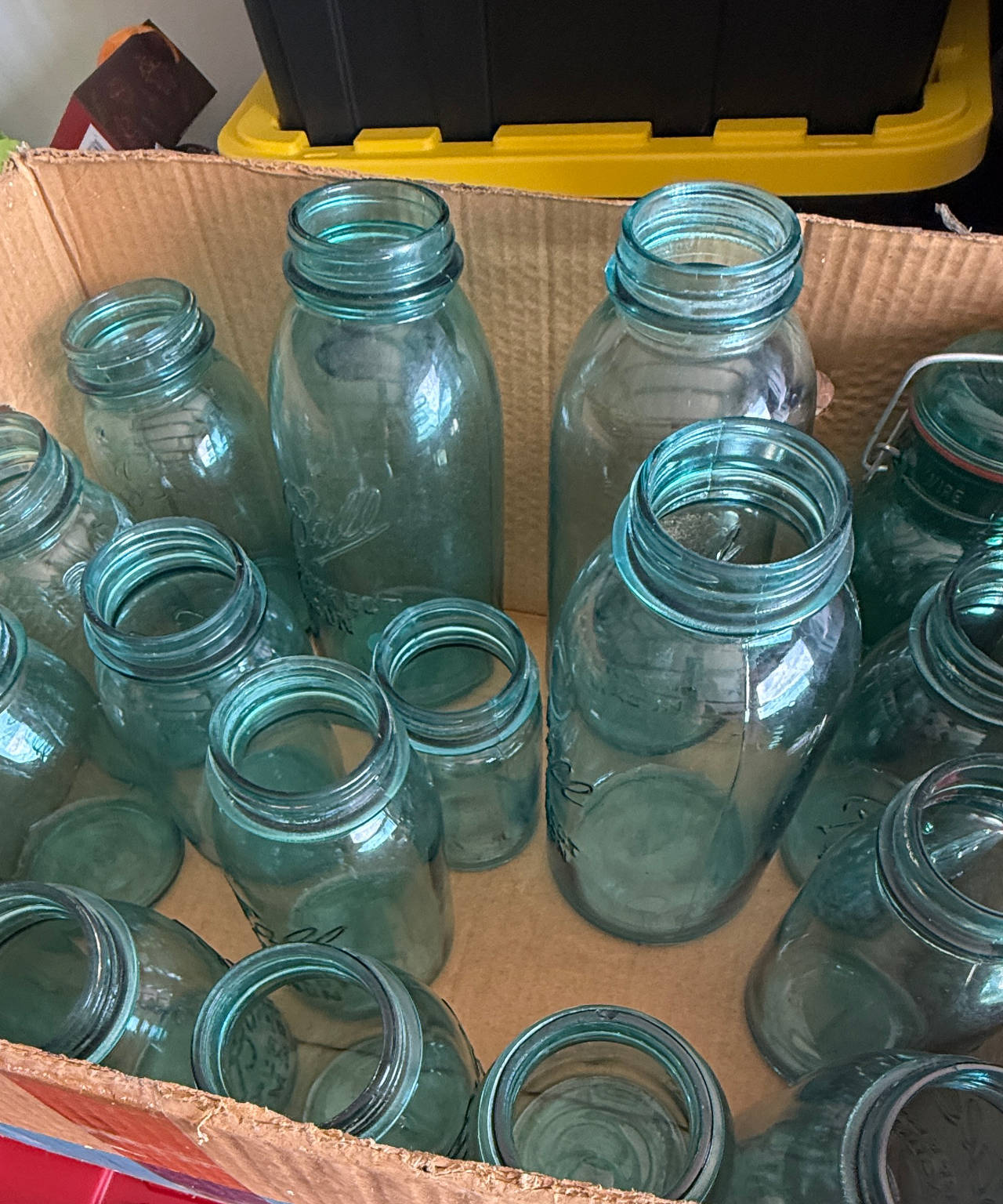 Vintage Ball Aqua Blue Mason Jars