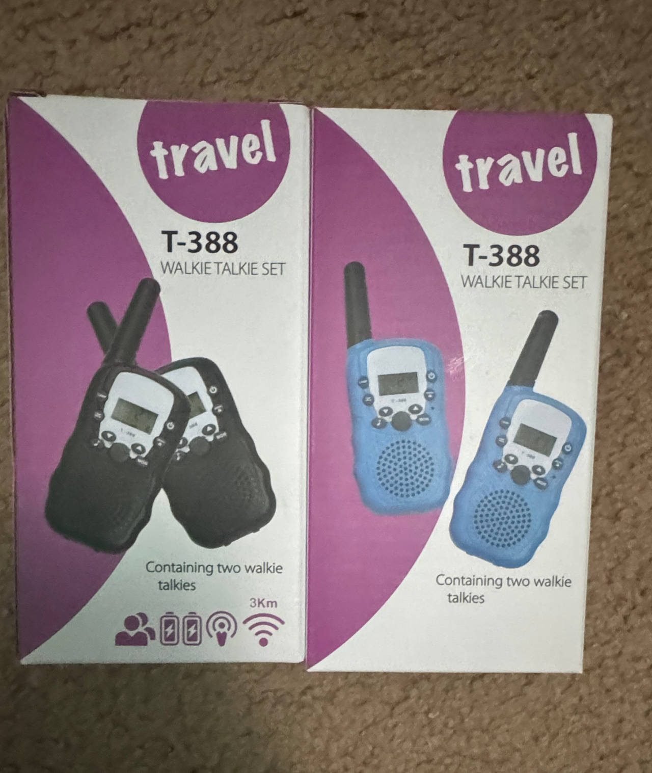 Travel T-388 Walkie Talkie Set