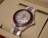 Oniss Paris White Ceramic Sapphire Crystal Watch – Elegant Mother-of-Pearl Dial - Image 1