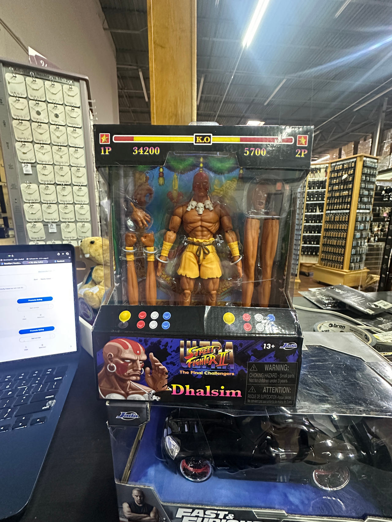 Jada Toys Ultra Street Fighter II Dhalsim Action Figure