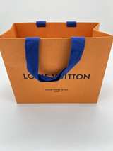 Louis Vuitton Orange Paper Shopping Bag - Image 3