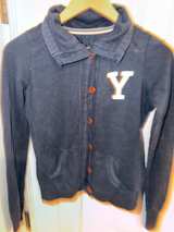 League Collegiate Wear Yale College Blue Medium Sweater Jacket - Image 4
