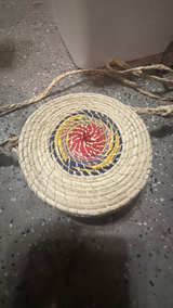 Handwoven Straw Crossbody Bag - Image 2