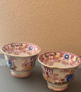 Mason's Vista Pink Ironstone Tea Cups - Image 1