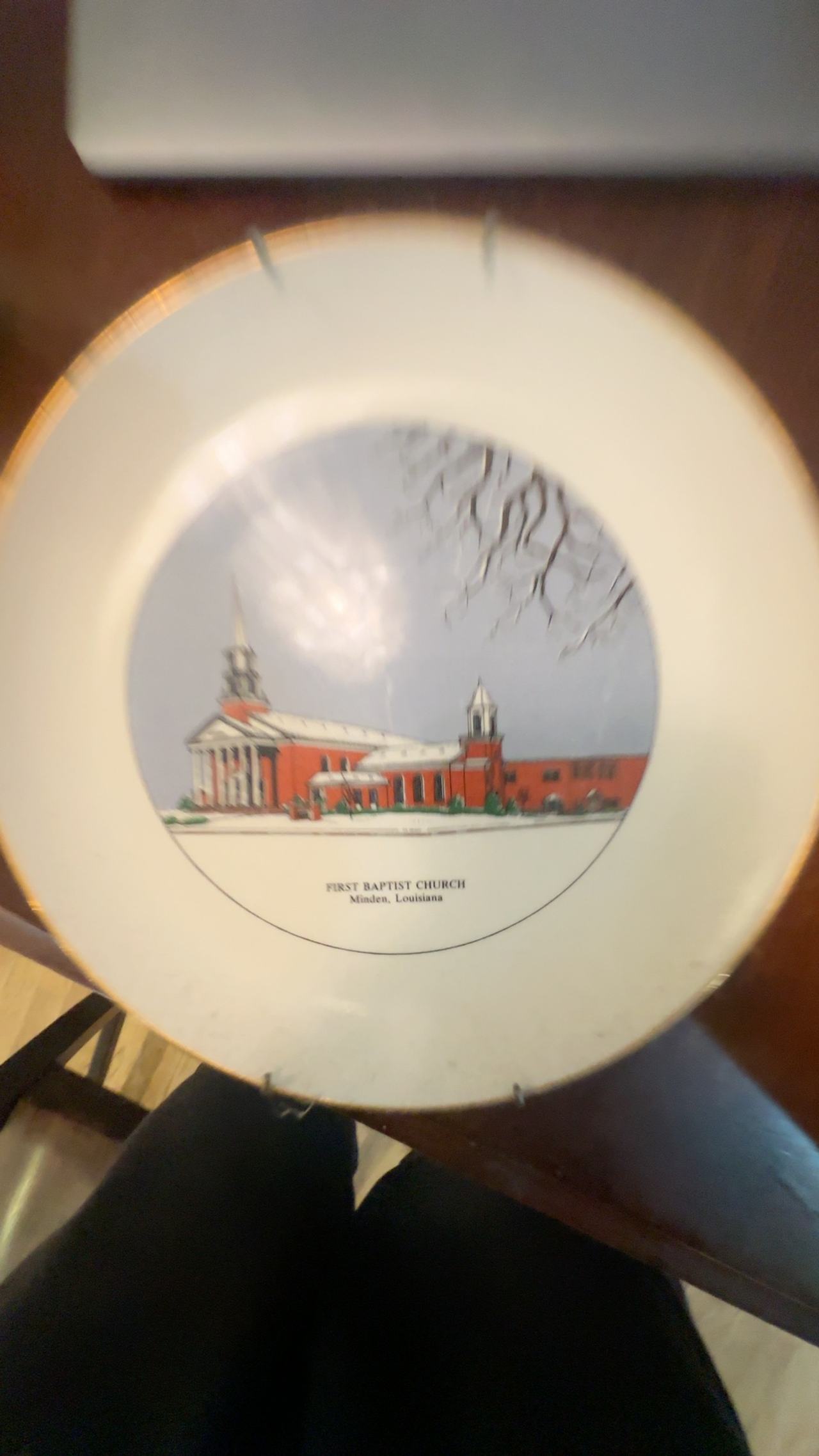 First Baptist Church Minden Louisiana  Commemorative Plate 10"