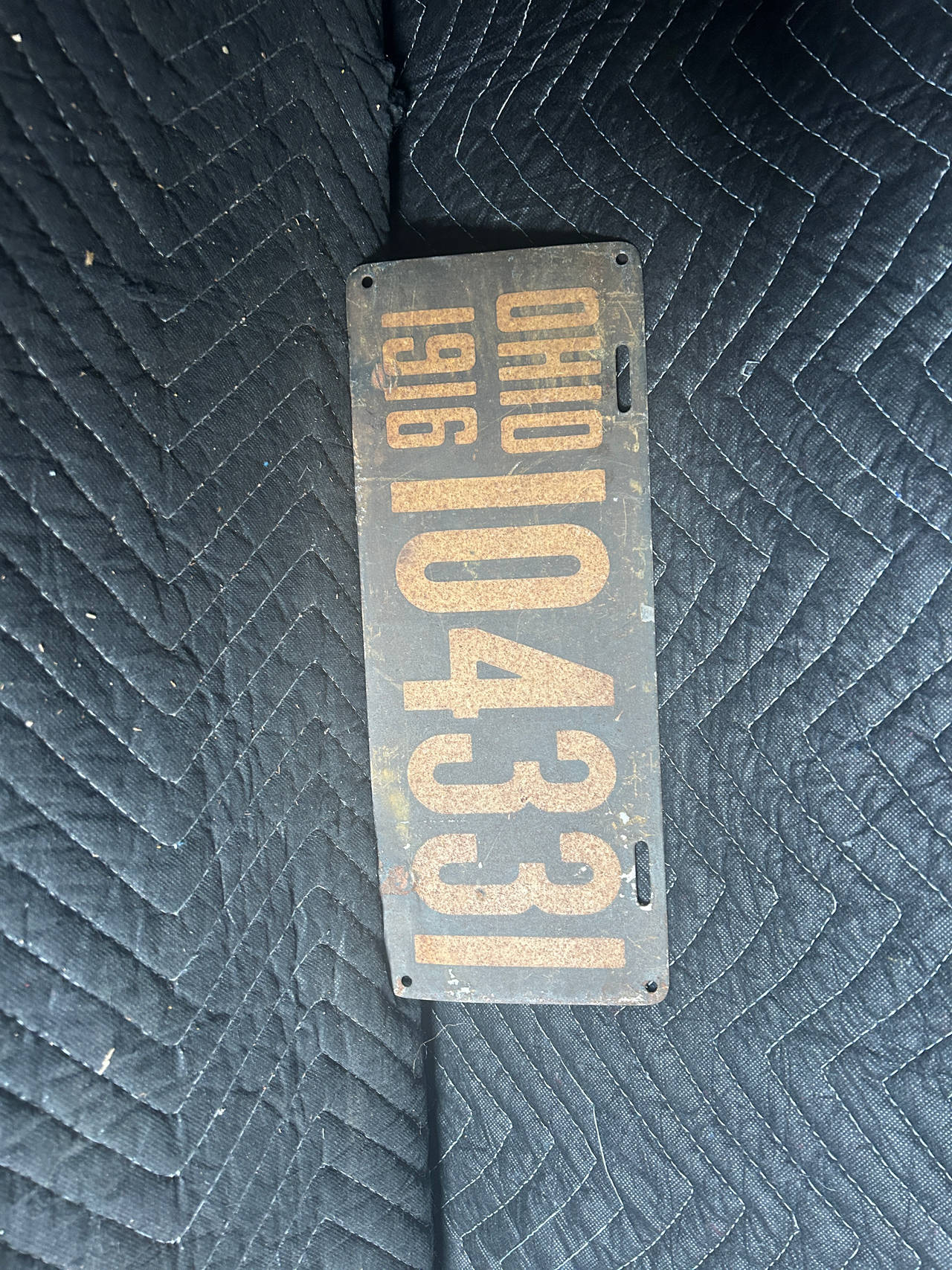1916 Ohio License Plate