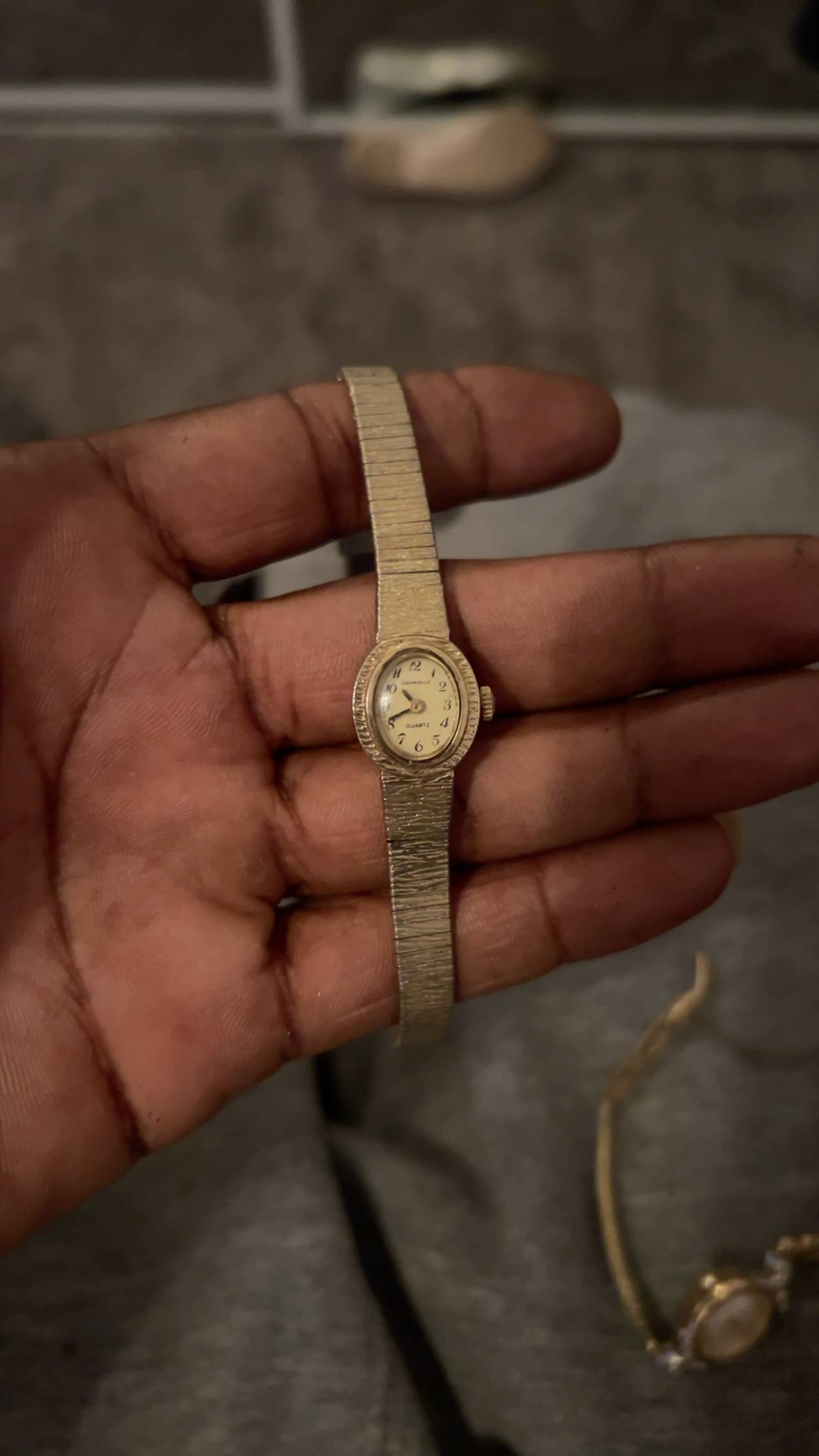 Caravelle Vintage Gold Ladies Wristwatch