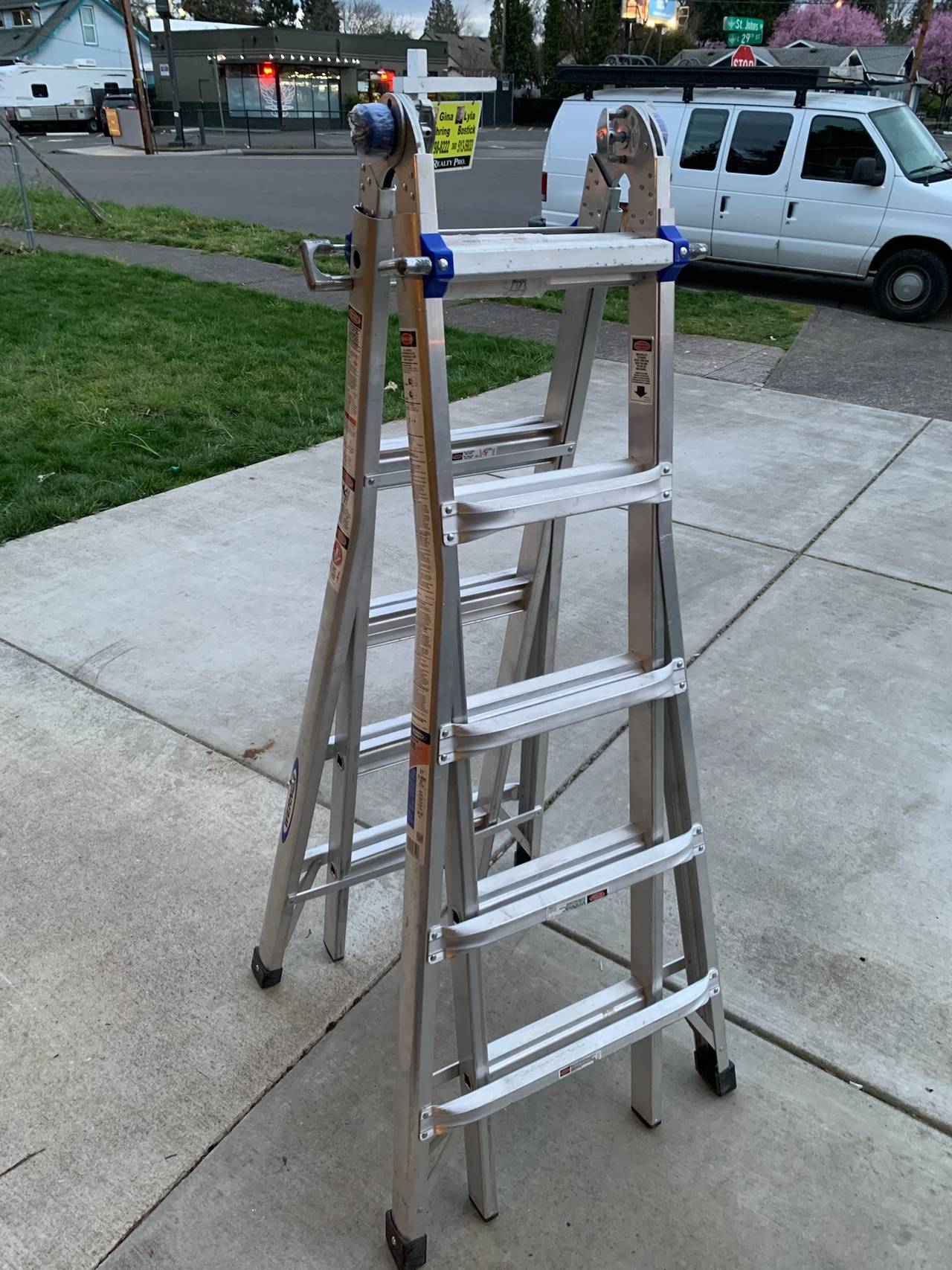 Werner MT-17W 17 ft. Reach Aluminum Multi-Position Ladder