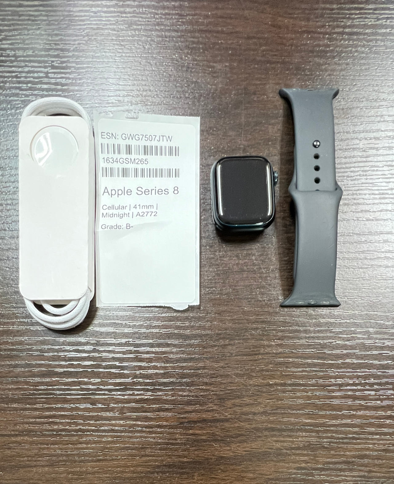 Apple Watch Series 8 (GPS + Cellular) 41mm Midnight Aluminum Case