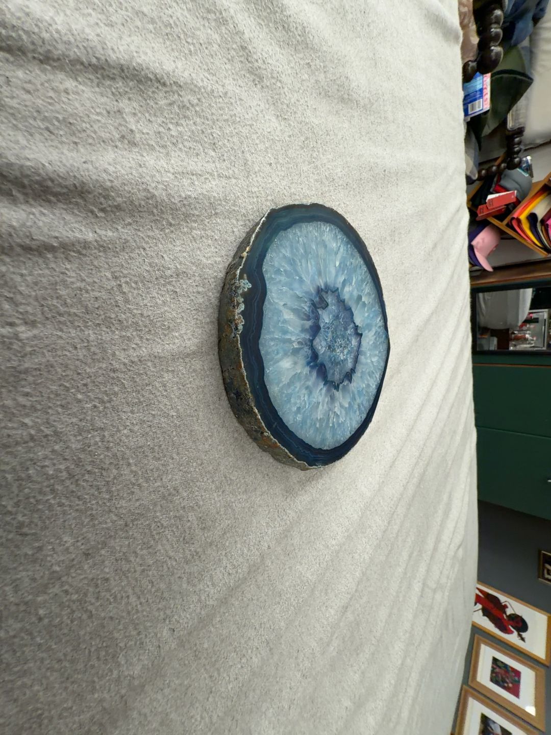 Brazil Gems Blue Brazilian Agate Slice