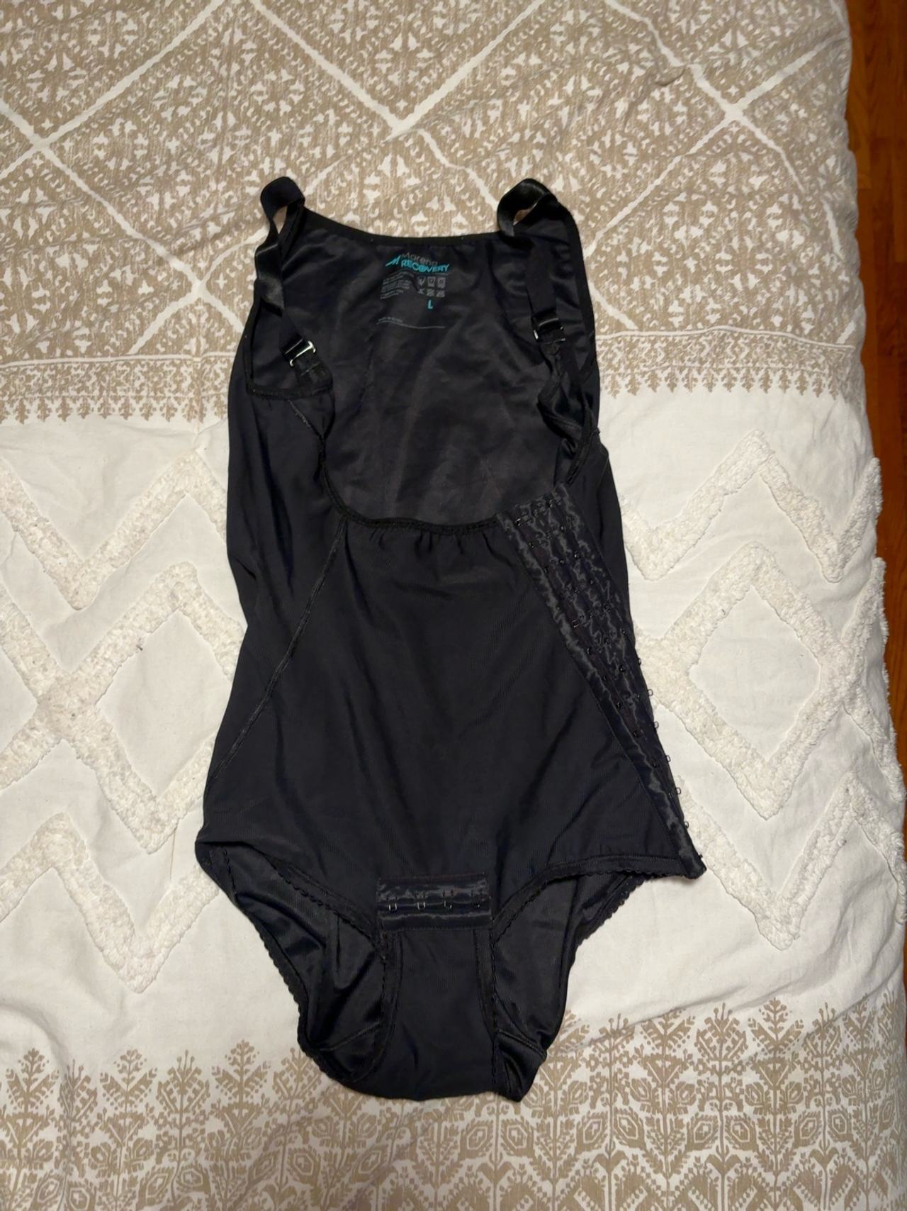 Marena Post-Surgical Compression Bodysuit Black High-Back
