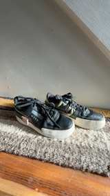 Nike Air Force 1 Low Black/Anthracite with Pink Accent 5.5Y - Image 1