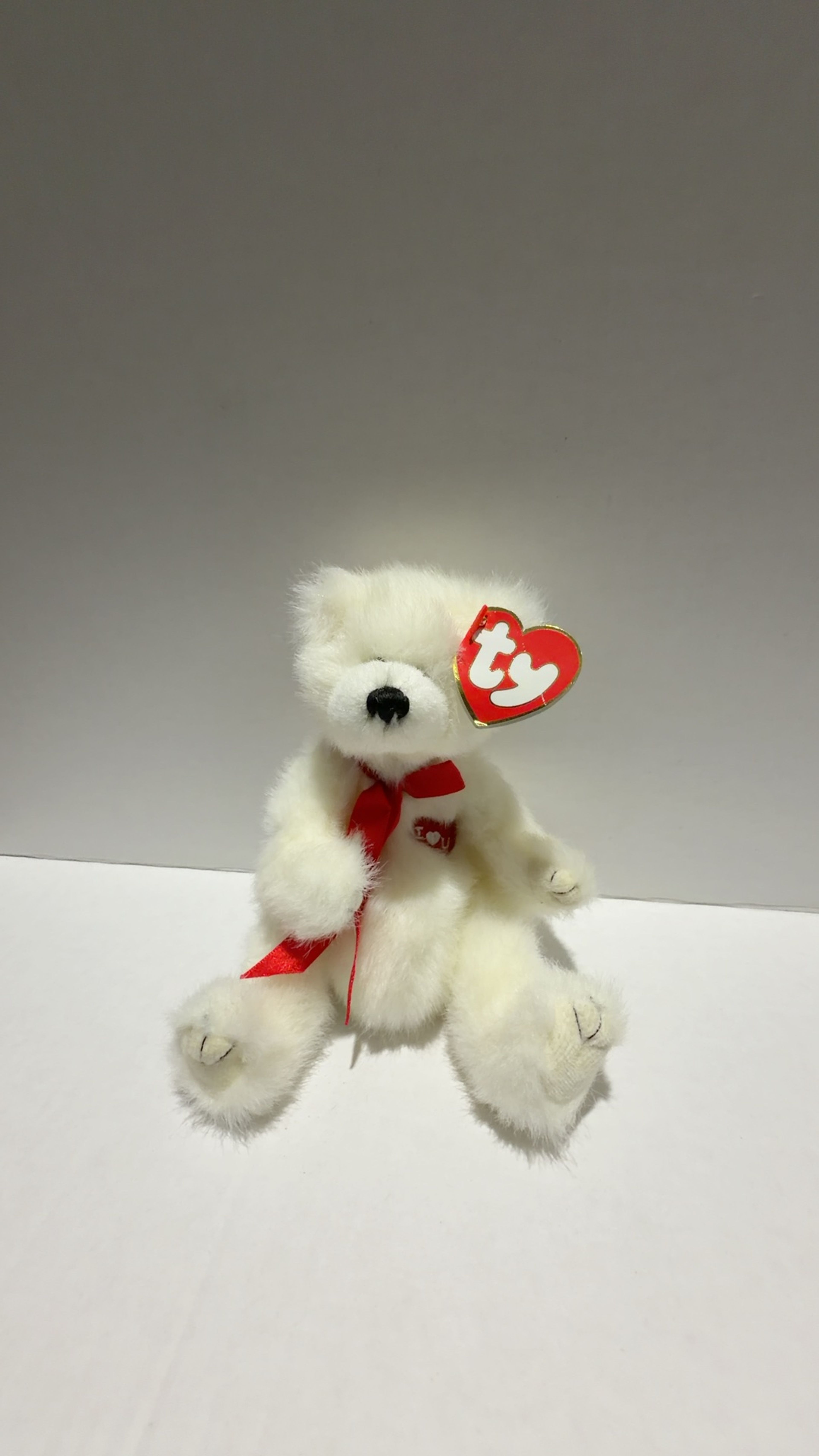Ty Attic Treasures Amore White Bear Plush